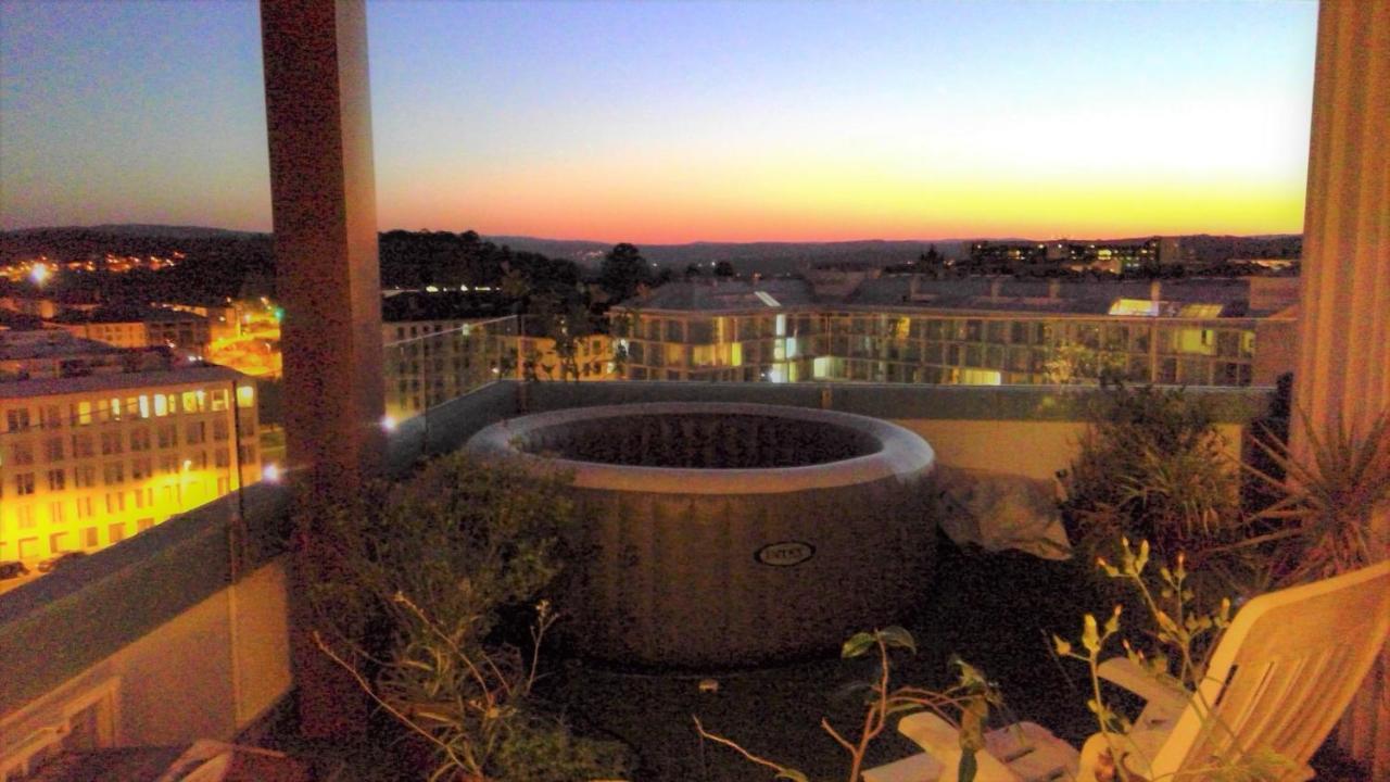Preciosa Habitacion Suite En Atico Con Terraza Santiago de Compostela Kültér fotó
